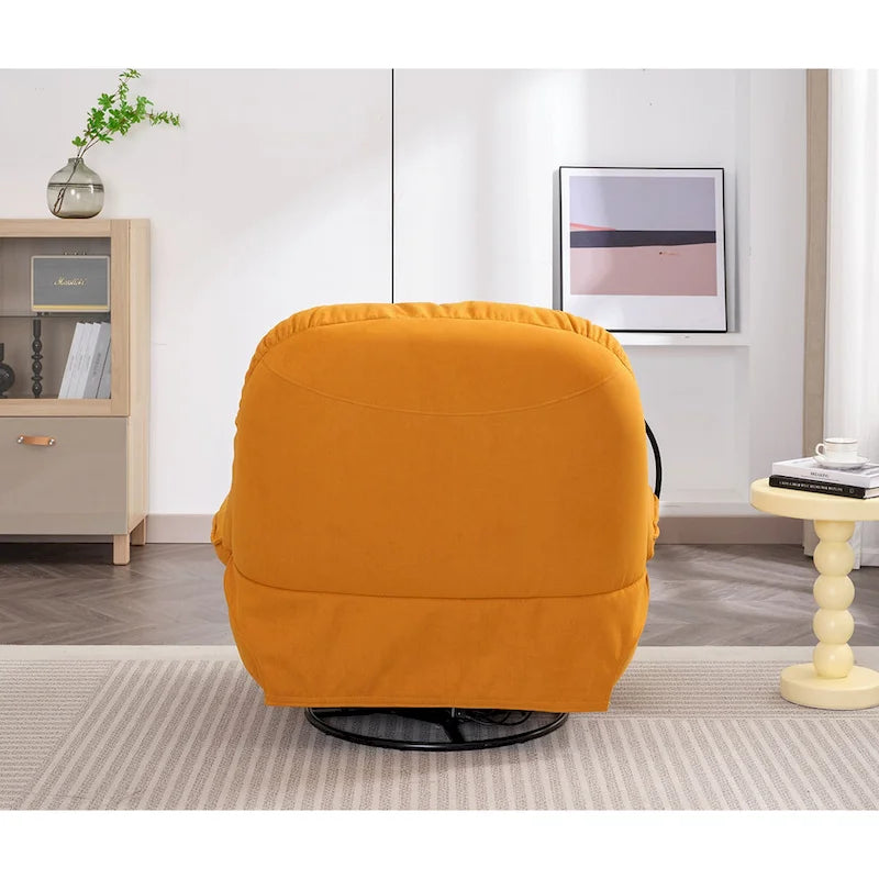 Fauteuil inclinable pivotant électrique avec chargeur USB et lecteur de musique Bluetooth