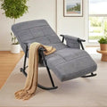 Fauteuil à bascule réglable, fauteuil à bascule de chambre de bébé avec dossier haut et repose-pieds réglables