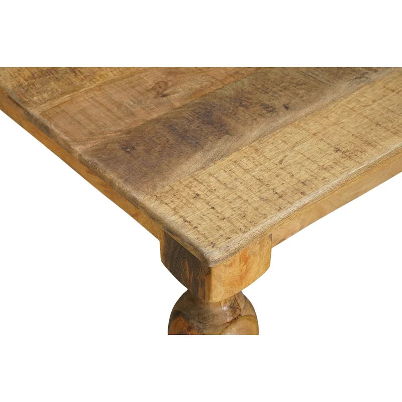Table de salle à manger Ava 72 en bois massif sculpté - 72 L