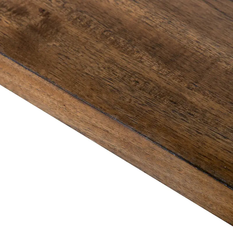 Table de salle à manger en bois massif marron rustique Drystan de 72 pouces Furniture of America