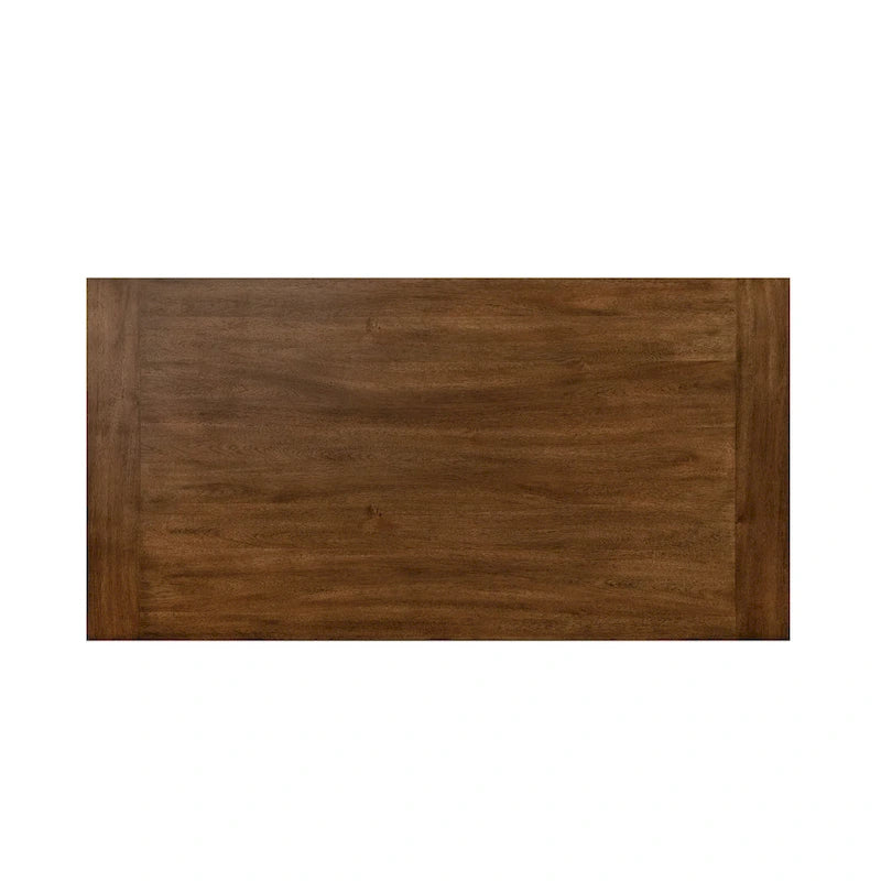 Table de salle à manger en bois massif marron rustique Drystan de 72 pouces Furniture of America