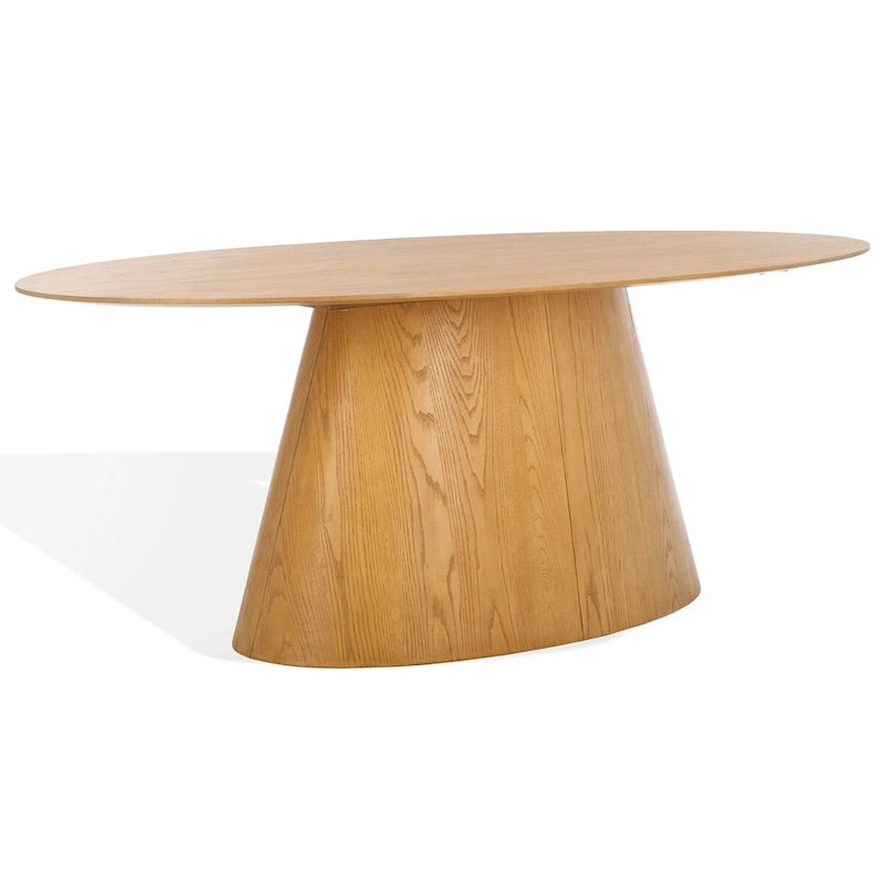Table à manger ovale en bois Owyn de 79 pouces - Naturel - 79 larg. x 46 prof. x 30 haut.