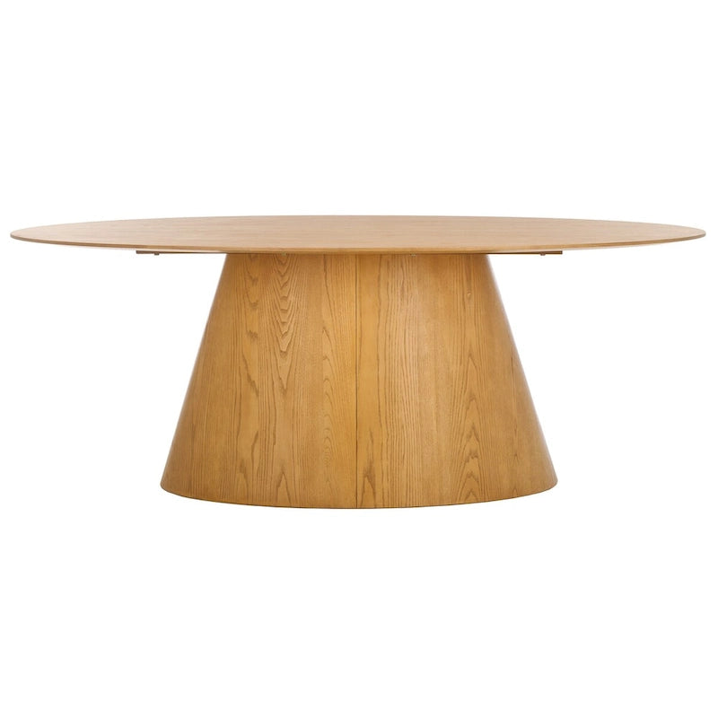 Table à manger ovale en bois Owyn de 79 pouces - Naturel - 79 larg. x 46 prof. x 30 haut.