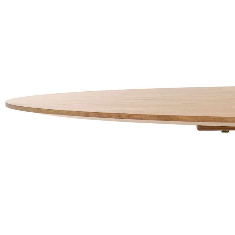 Table à manger ovale en bois Owyn de 79 pouces - Naturel - 79 larg. x 46 prof. x 30 haut.
