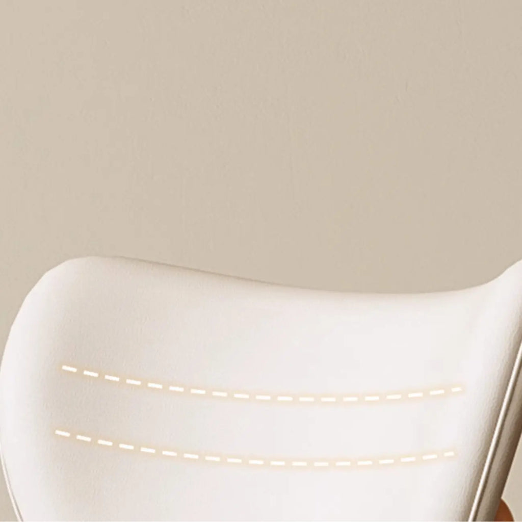 Chaise de salle à manger sans accoudoirs moderne en similicuir à dossier haut