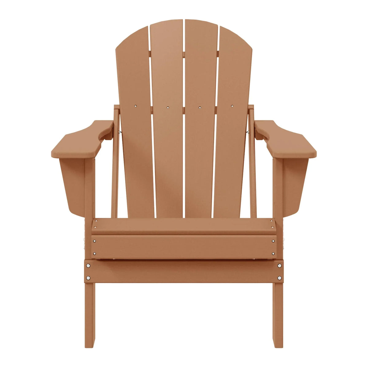 Chaise Adirondack pliante d'extérieur tout temps Polytrends Laguna résistante à la décoloration pour patio