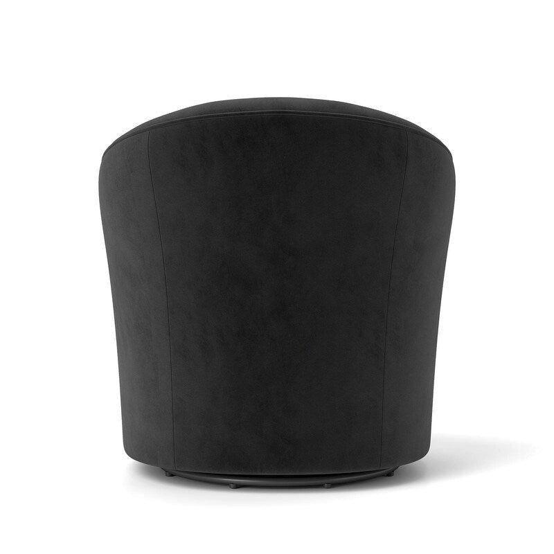 SEYNAR Fauteuil pivotant à 360 degrés en velours moderne avec dossier capitonné - Lot de 2