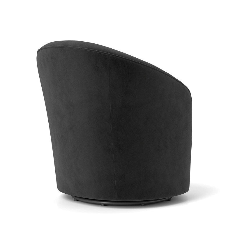 SEYNAR Fauteuil pivotant à 360 degrés en velours moderne avec dossier capitonné - Lot de 2